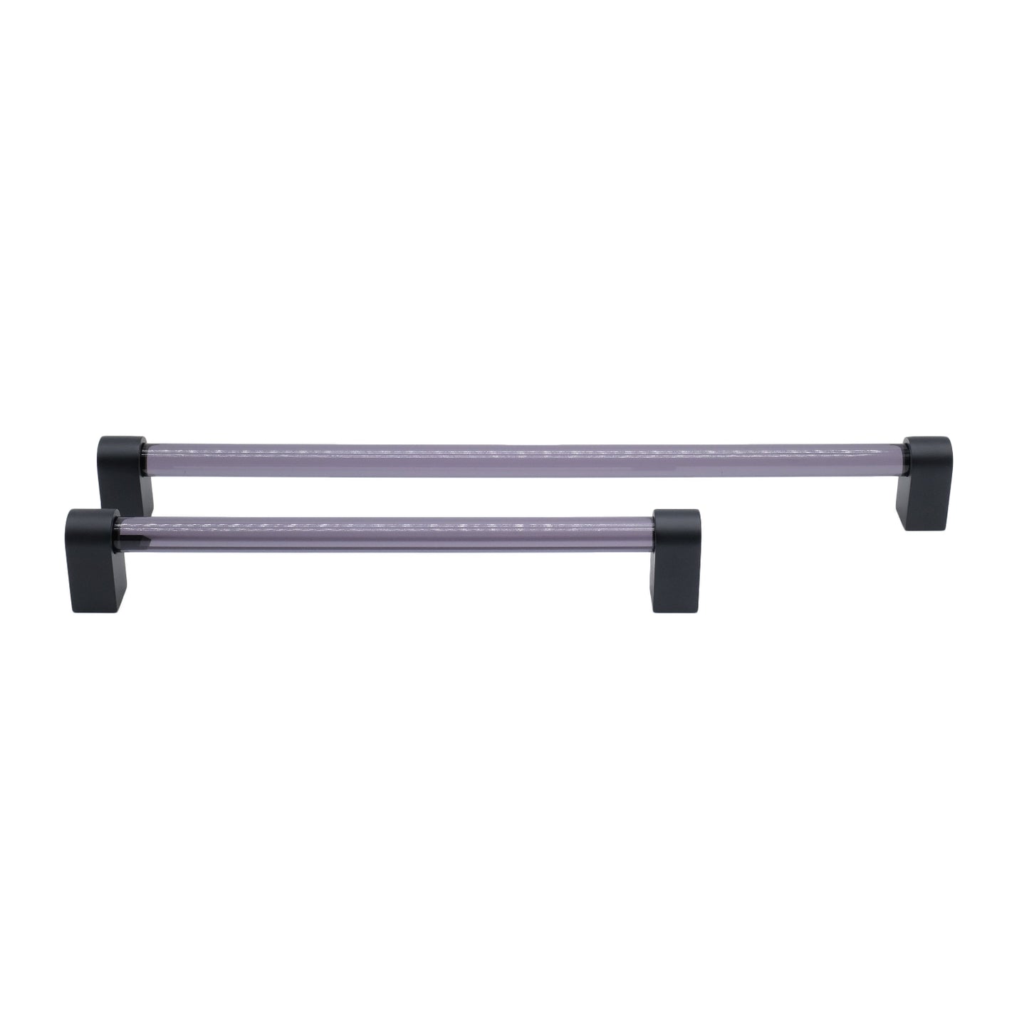 Clarity appliance pull in matte black - modern two-tone style door and drawer handle