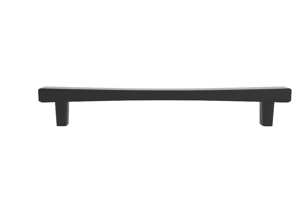 Diamond appliance pull in matte black for contemporary cabinets