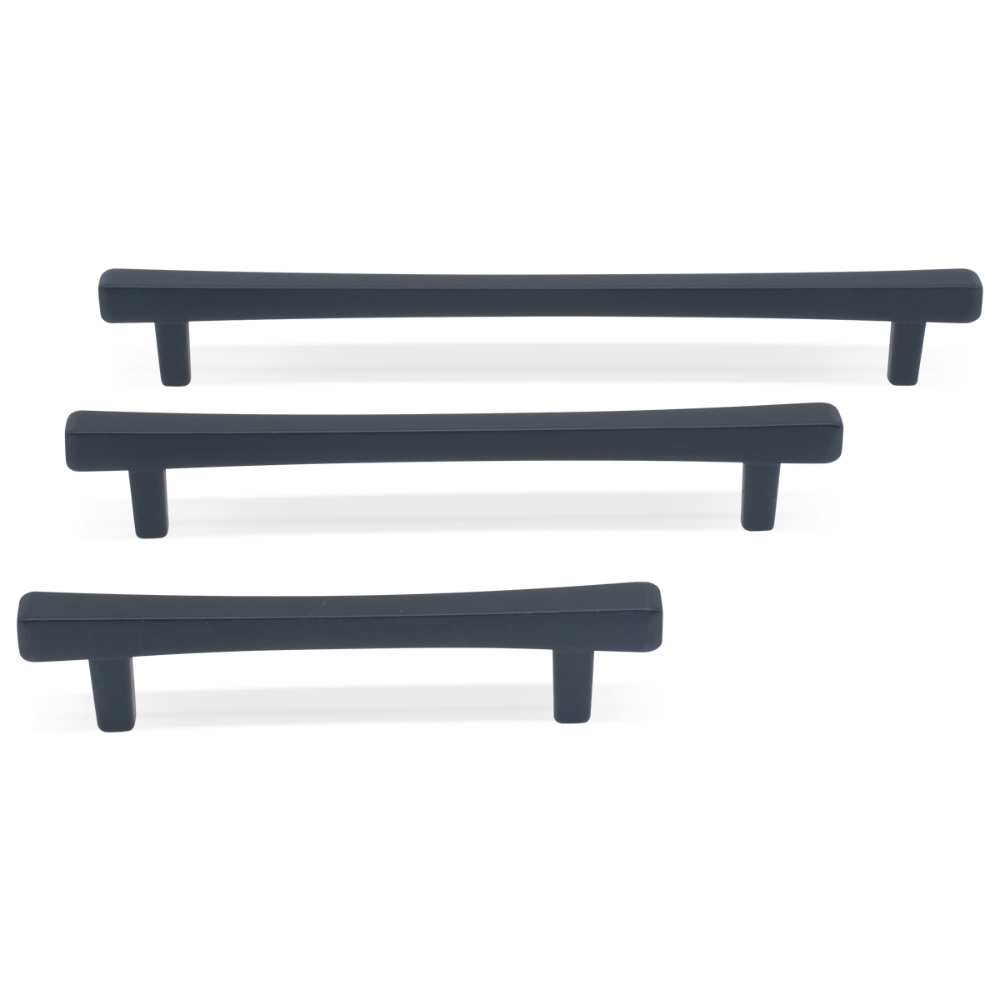 Diamond cabinet pull in matte black for modern kitchen and bathroom