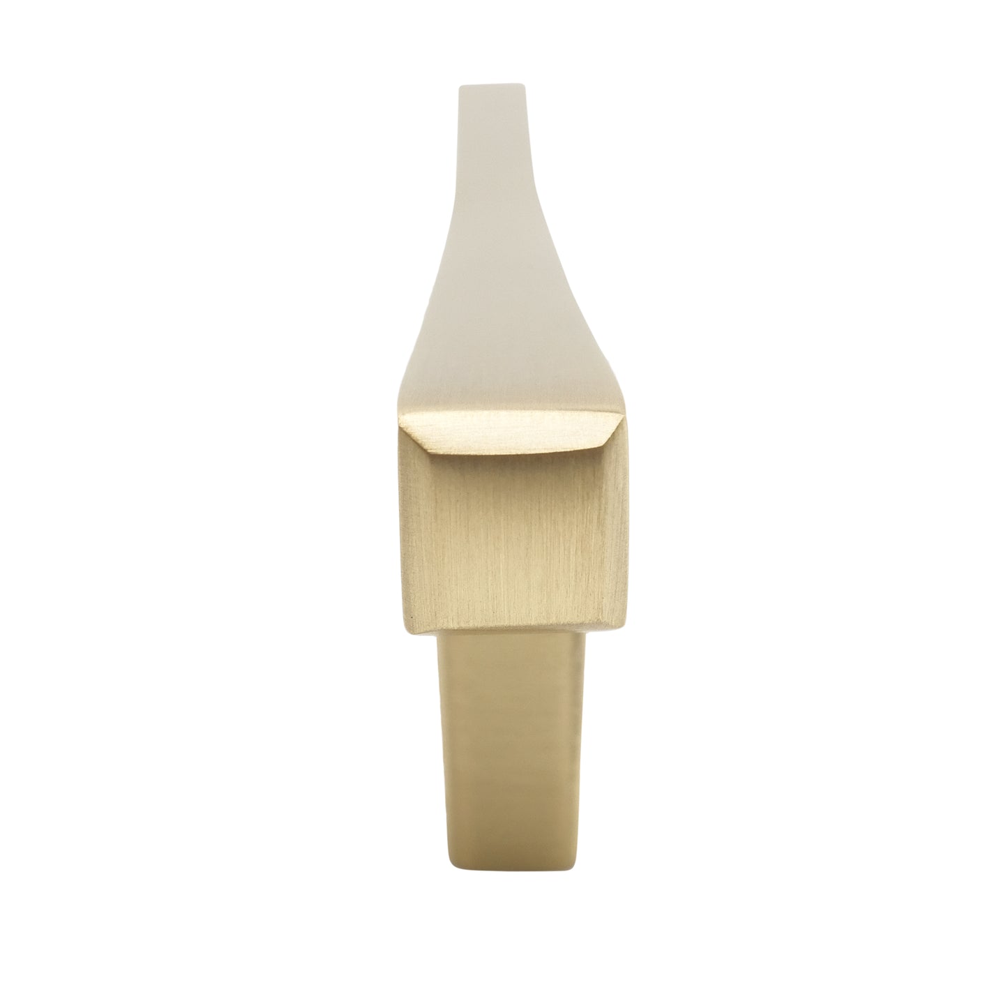 Diamond pull in satin brass - elegant and smooth design for modern design