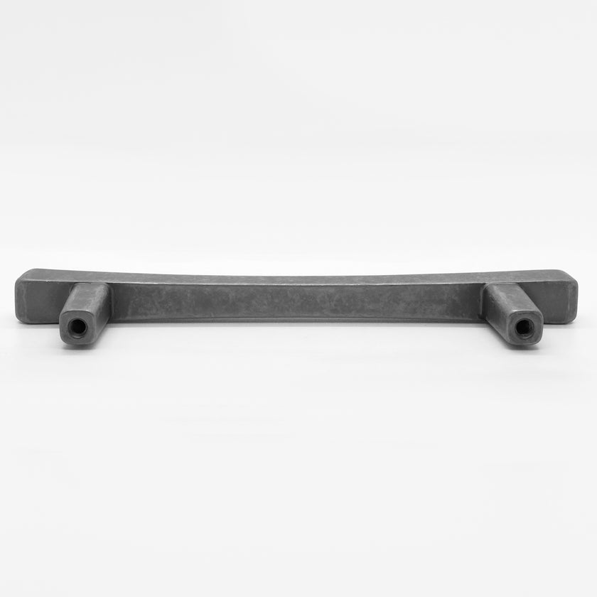 Diamond pull in weathered nickel -modern geometric shaped pull