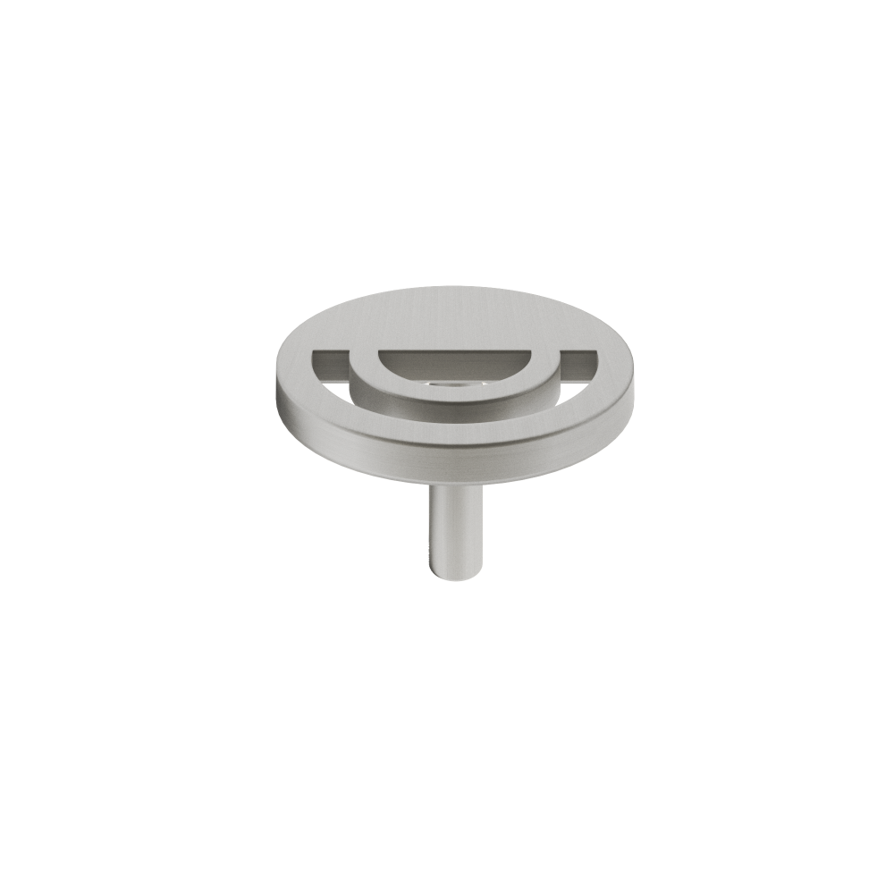 Horizon knob in satin nickel-modern cabinet knob for kitchen