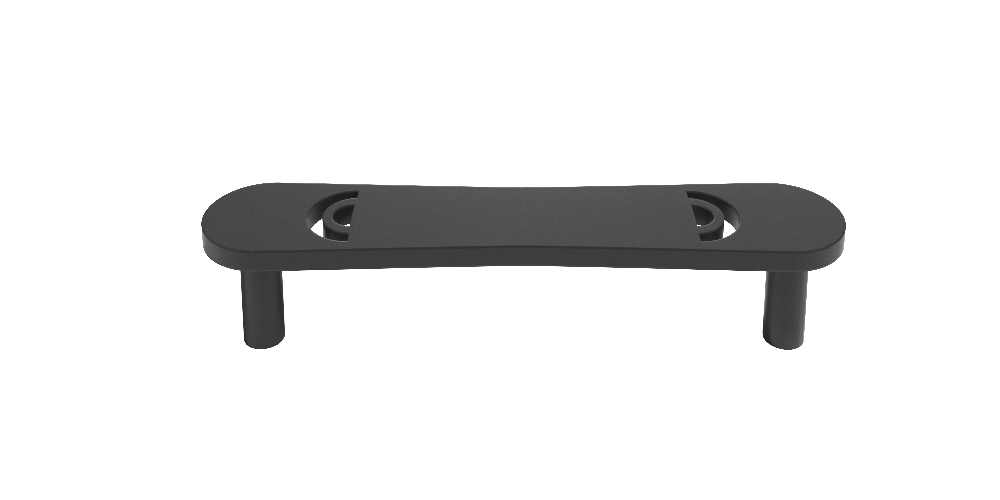 Horizon pull in matte black, eccletic modern design