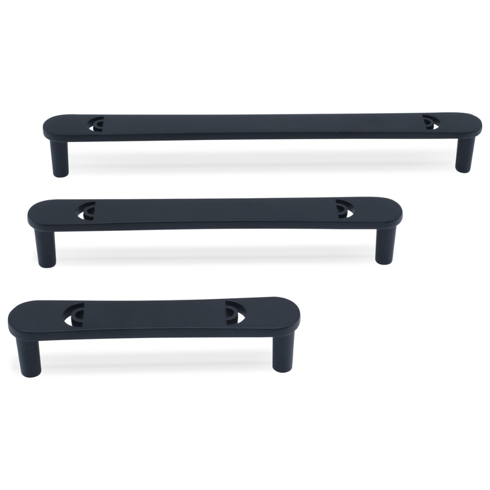Horizon pull in matte black - modern pulls for drawers