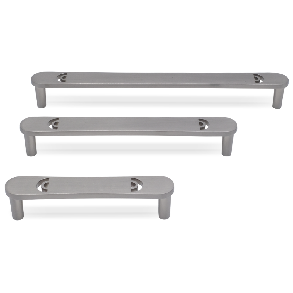 Horizon pull in satin nickel - modern pulls for drawers