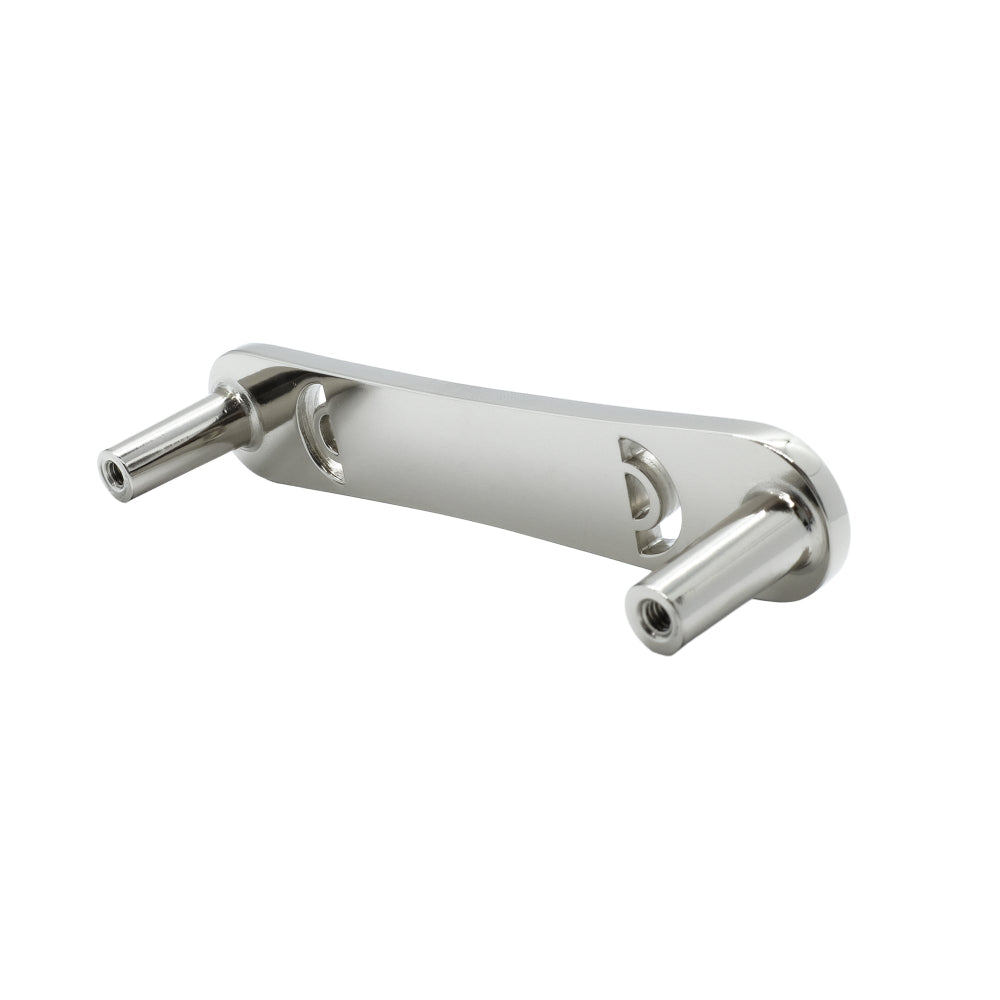 Horizon pull in polished nickel view from below - modern and minimal