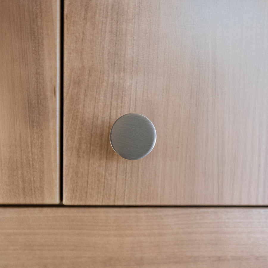Knurled knob - industrial modern knob for contemporary cabinets in kitchens