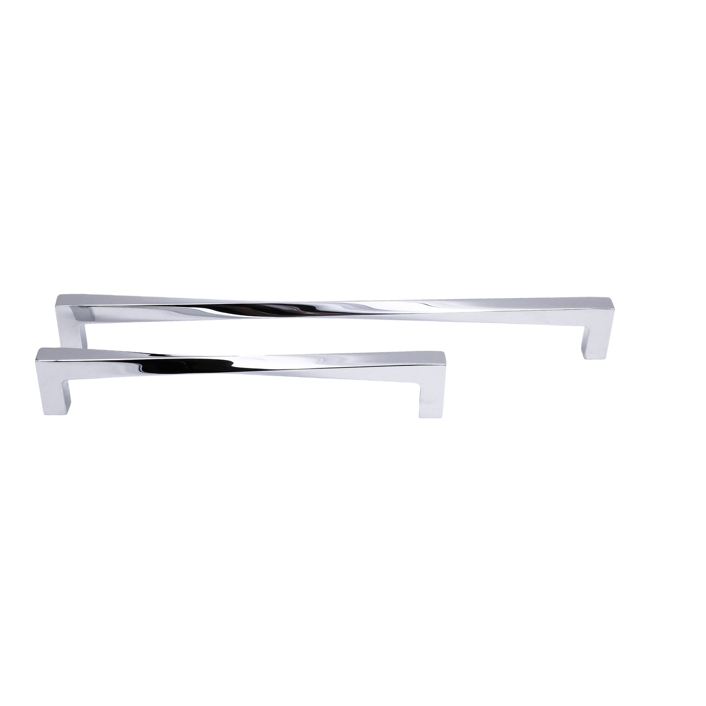 Twist appliance pull in polihed chrome - modern door handle with textured feel