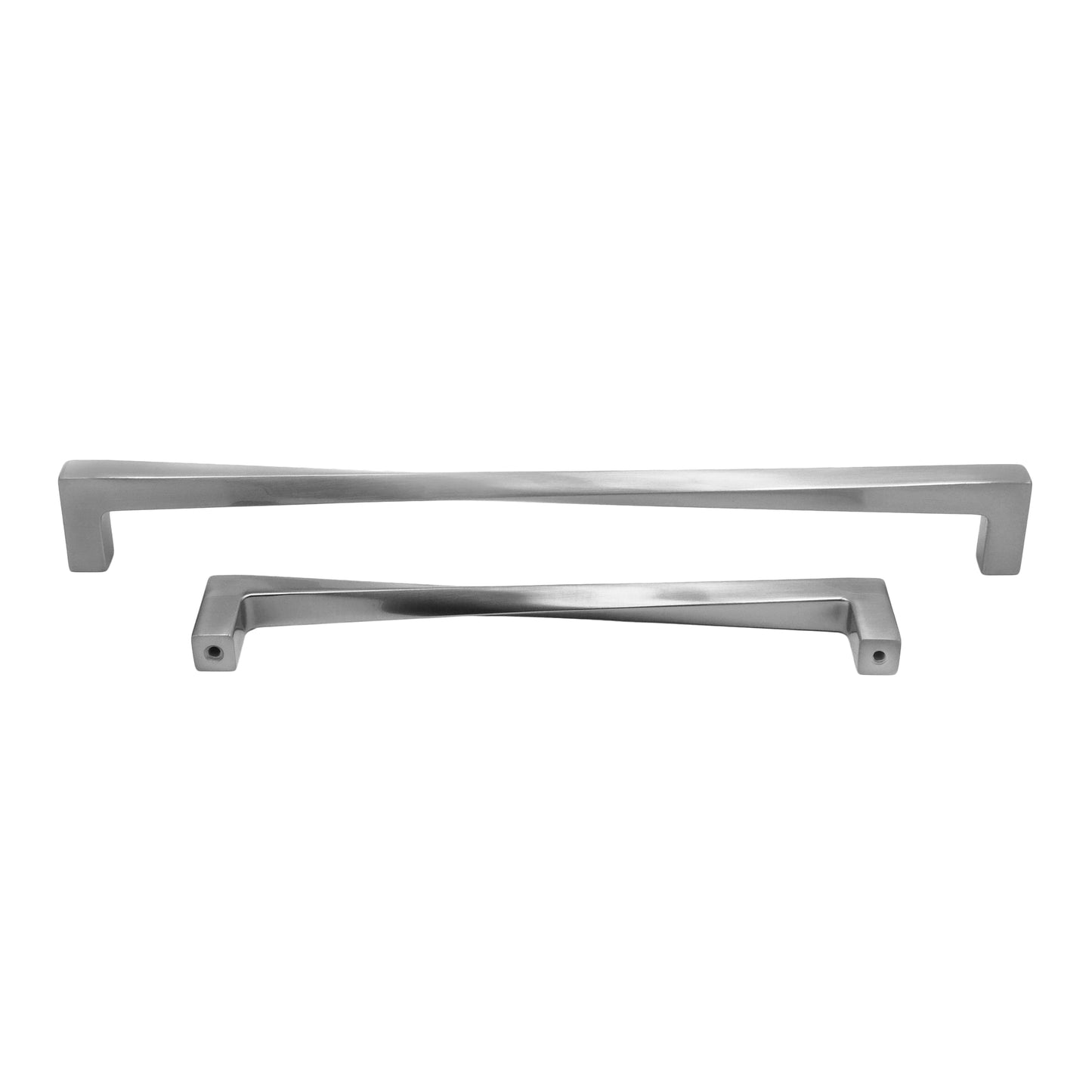 Twist appliance pull in satin nickel - modern appliances with large handles