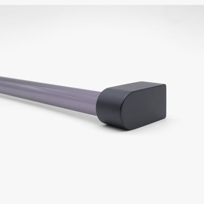 Clairty appliance pull in matte black with smoke acyrlic - minimal handle grip