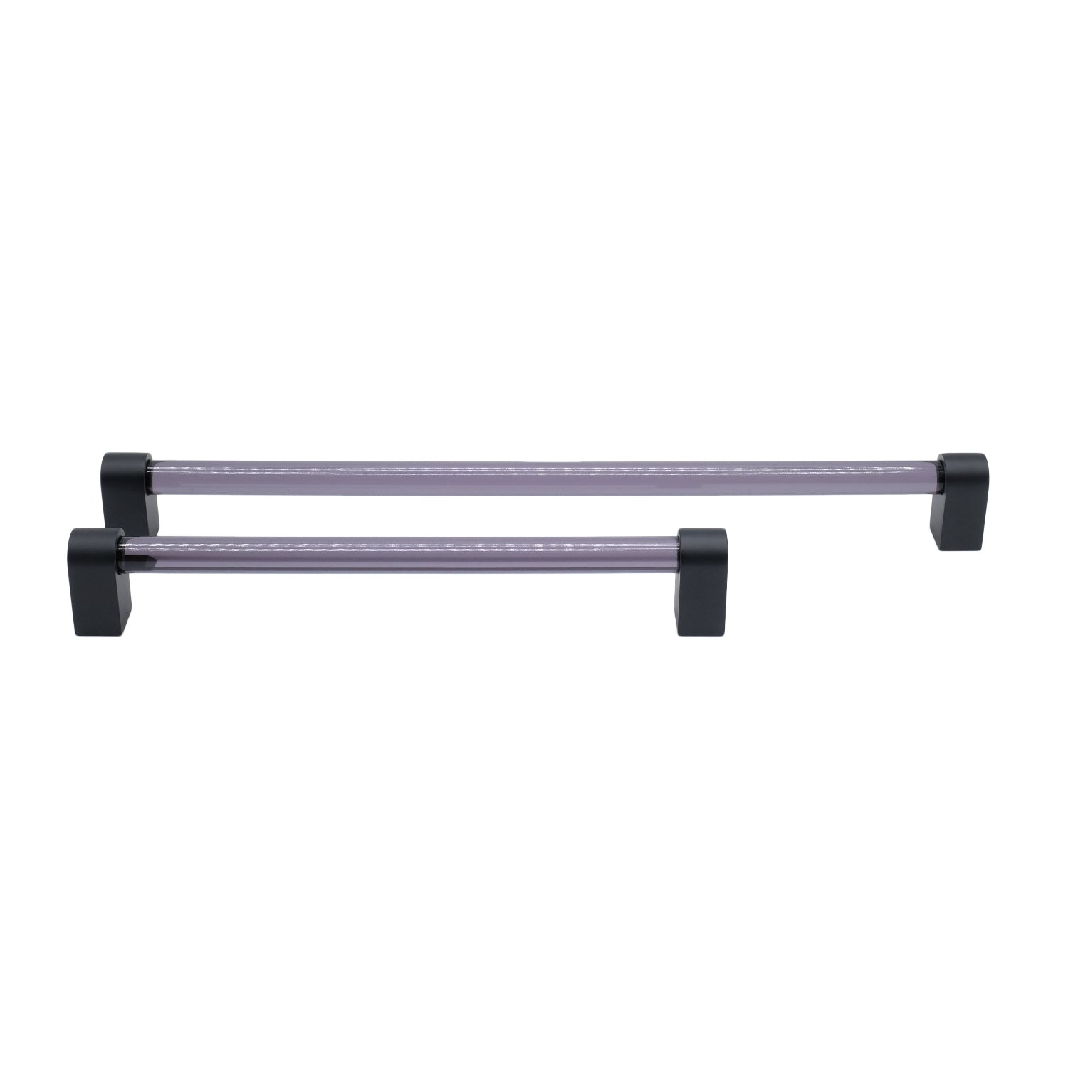 Clarity appliance pull in matte black - modern two-tone style door and drawer handle