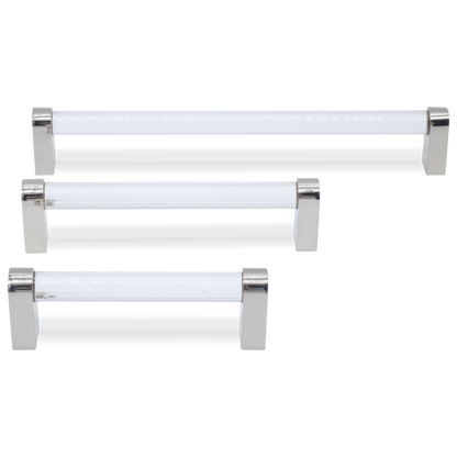 Clarity pull in polished nickel - modern solid brass hardware for kitchen and built-ins