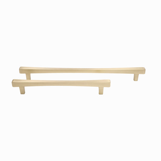 Diamond appliance pull in satin brass - modern pull for kitchen appliances