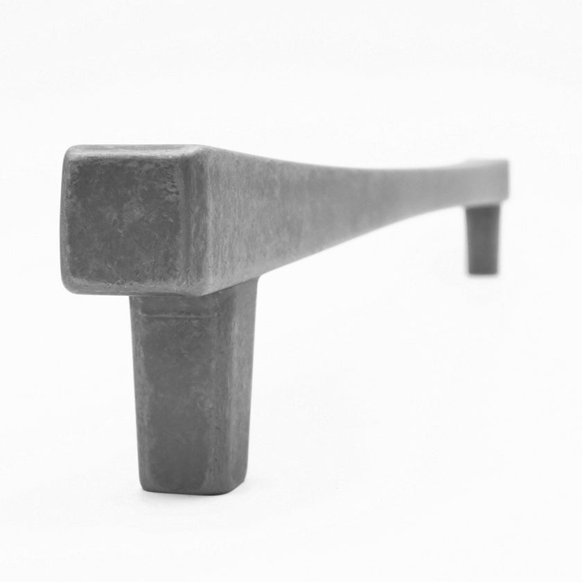 Diamond appliance pull in weathered nickel - shaped perfectly for modern cabinets