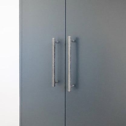Diamond pulls in weathered nickel - modern pulls for kitchen cabinets