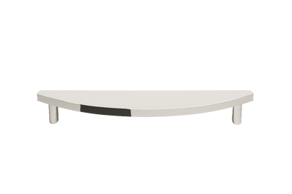 Half moon appliance pull in polished ncikel for kitchen refrigerator and applainces