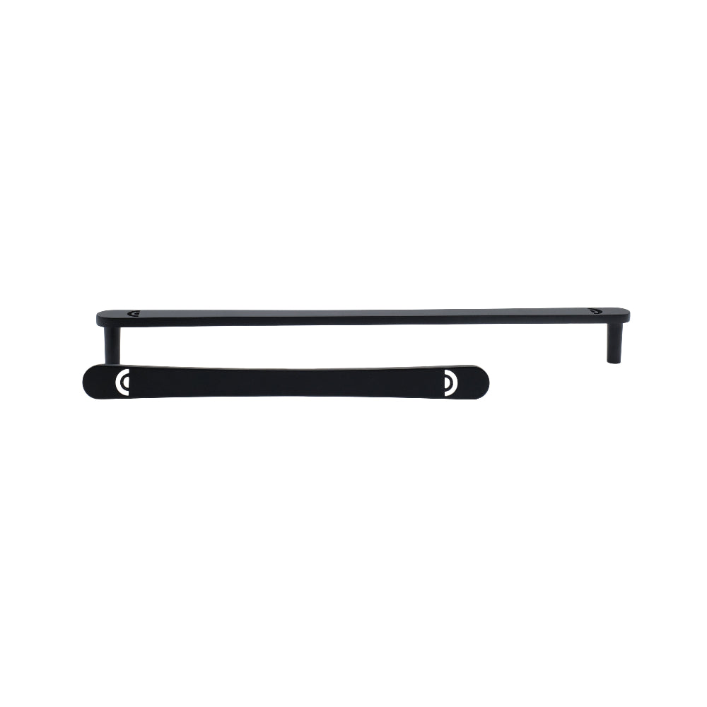 Horizon Appliance Pull in matte black for modern appliances in kitchen