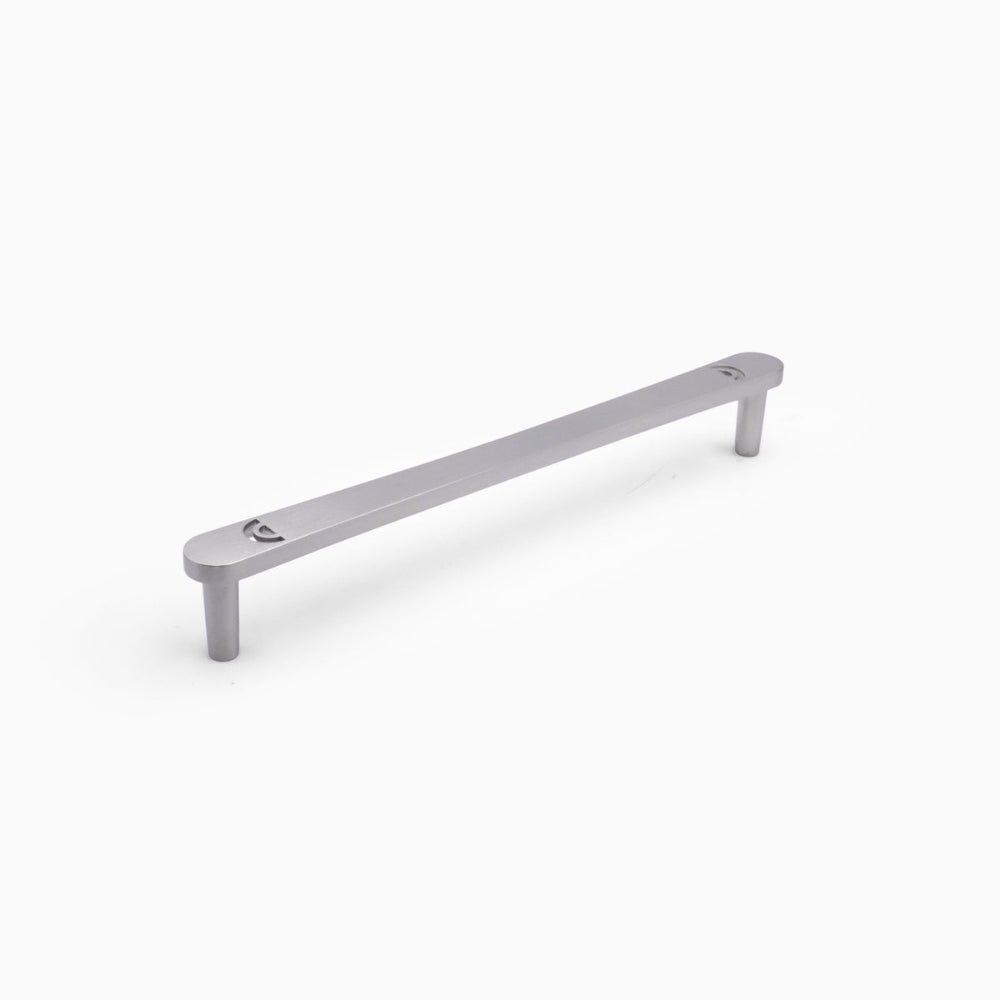 Horizon Appliance pull in satin nickel for modern appliances