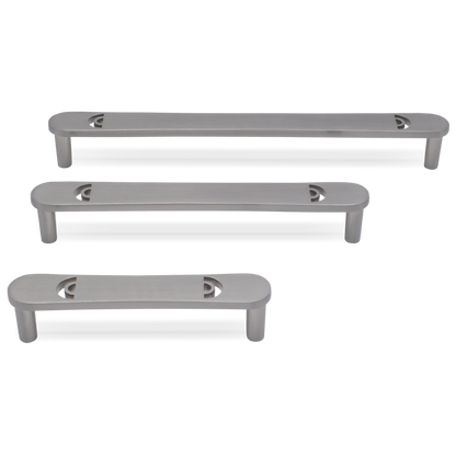 Horizon pull in satin nickel - modern pulls for drawers