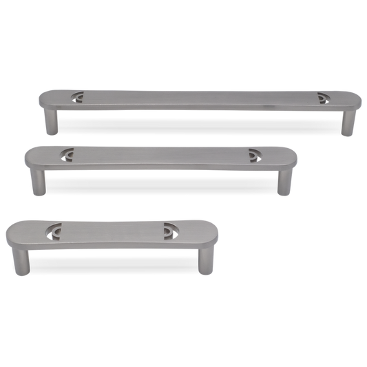 Horizon pull in satin nickel - modern pulls for drawers