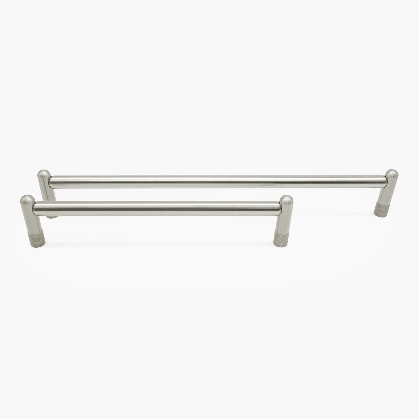 Knurled appliance pull - modern hardware for stainless appliances in kitchen
