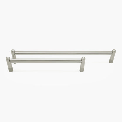 Knurled appliance pull - modern hardware for stainless appliances in kitchen