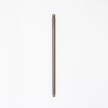 Knurled appliance pull in aged brass - textured modern rounded handle for doors