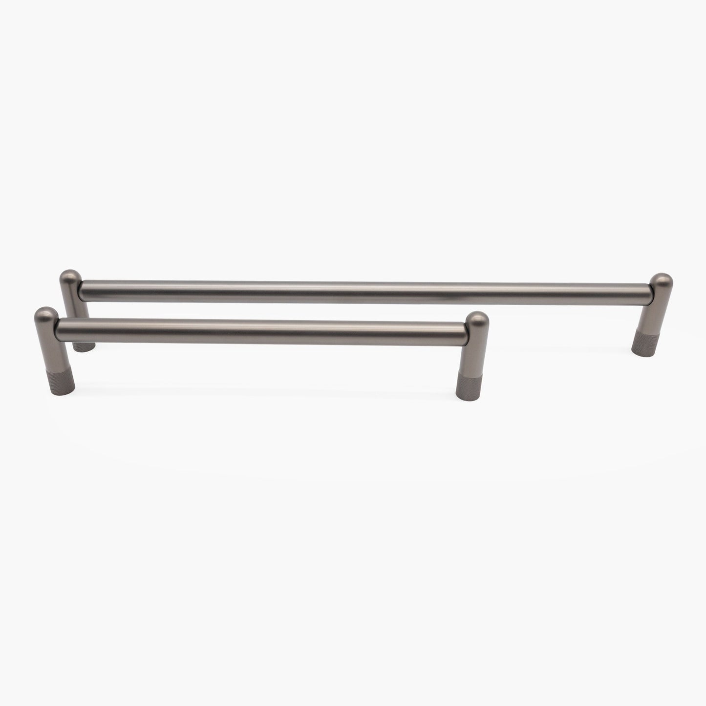 Knurled appliance pulls - textured etched bar pull for large appliances in kitchen