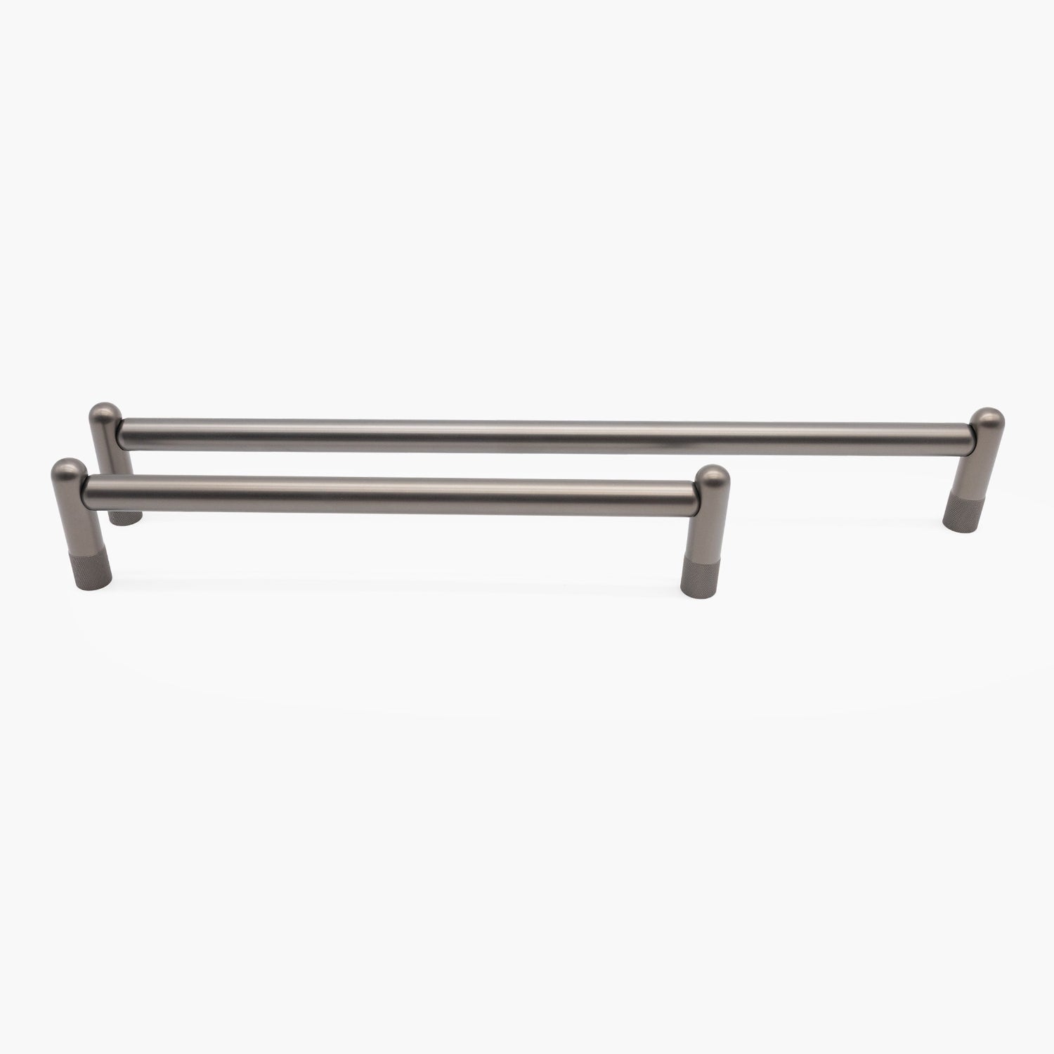 Knurled appliance pulls - textured etched bar pull for large appliances in kitchen