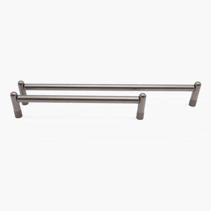 Knurled appliance pulls - textured etched bar pull for large appliances in kitchen