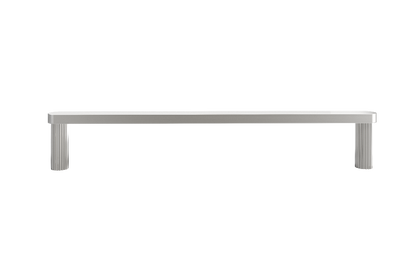 Ribbed appliance pull - available in nickel, brass, and black tones