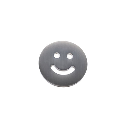 Smiley knob in satin nickel - modern hardware for doors