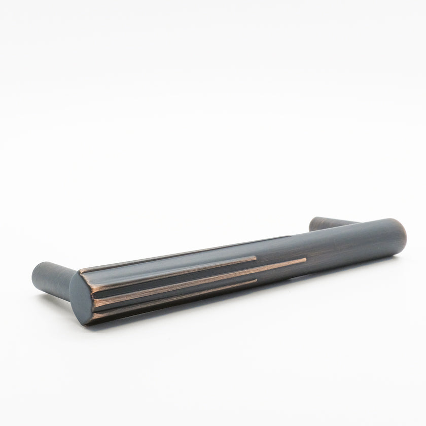 Sunburst cabinet pull in venetian bronze -modern hardware with geometric details