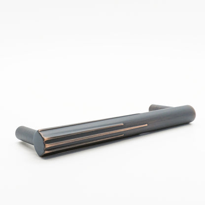 Sunburst cabinet pull in venetian bronze -modern hardware with geometric details