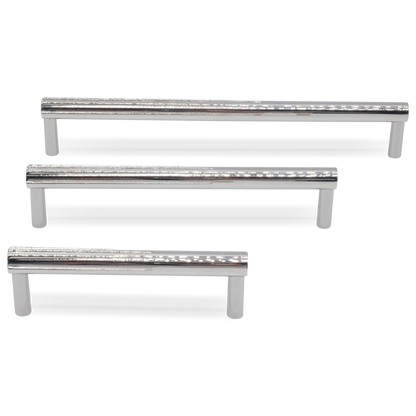 Sunburst cabinet pulls in polished nickel - modern cabinet pulls with angular design