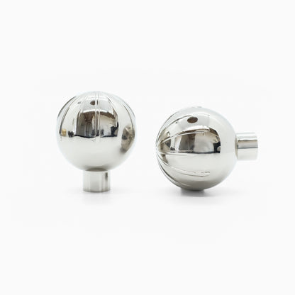 Sunburst knob in polished nickel - timeless details with lining