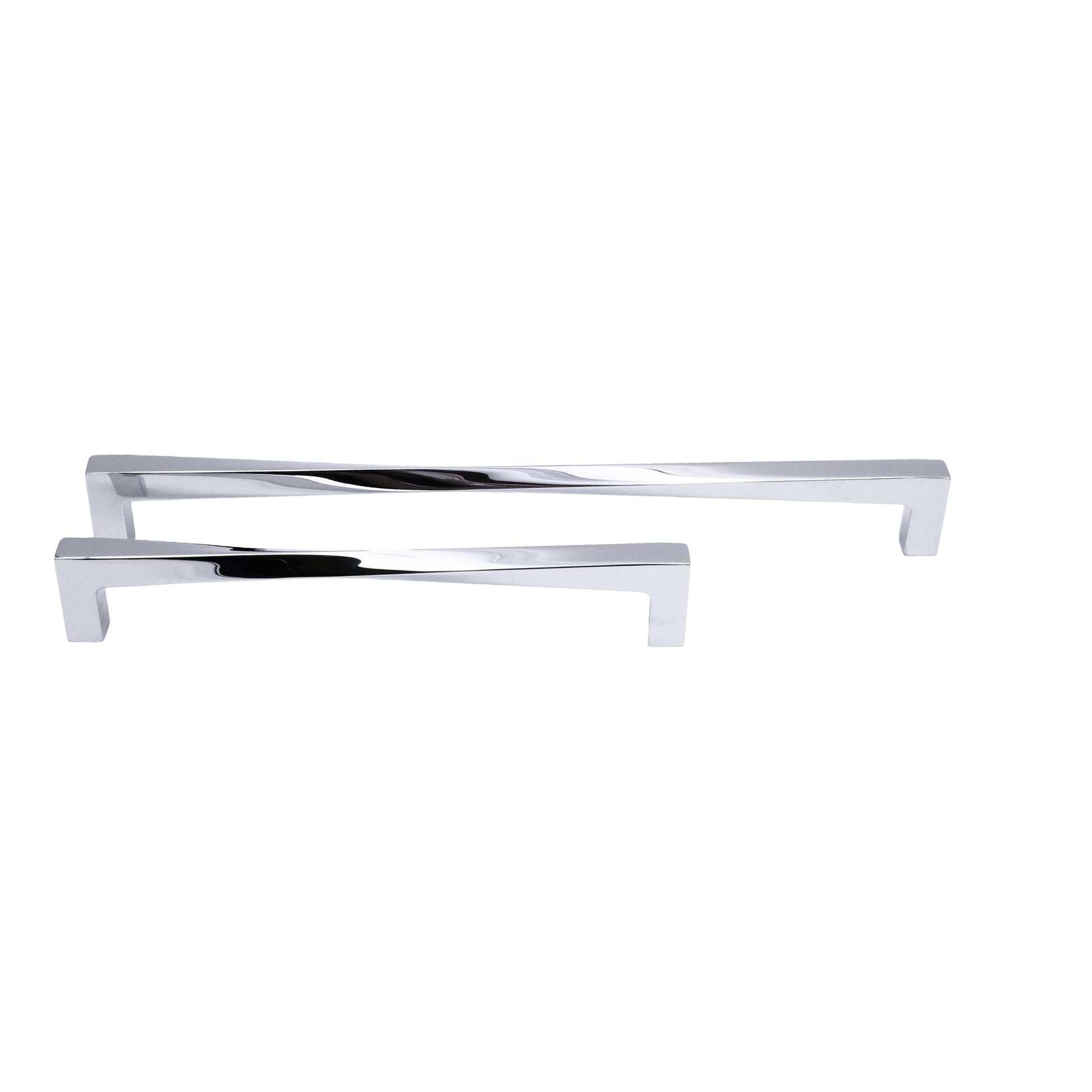 Twist appliance pull in polihed chrome - modern door handle with textured feel